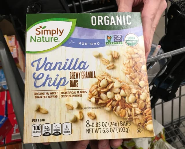 Simply Nature Vanilla Chip Chewy Granola Bars