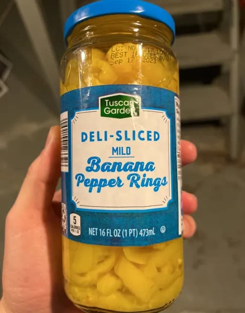 Tuscan Garden Deli-Sliced Mild Banana Pepper Rings