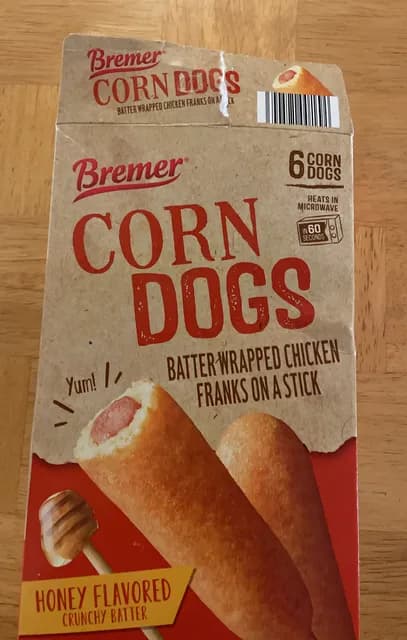 Bremer Honey Flavored Corn Dogs