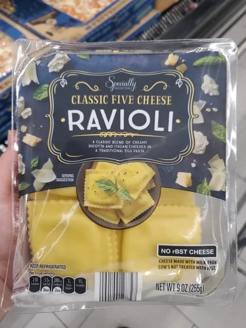Is it Nutmeg Free? Specially Selected Classic Five Cheese Ravioli