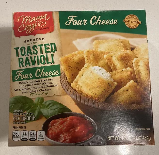 Mama Cozzi'S Breaded Toasted Ravioli Four Cheese