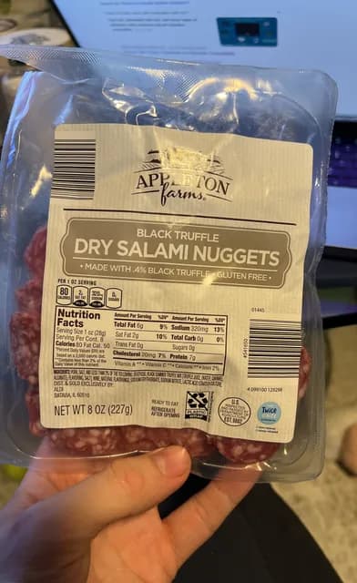 Appleton Farms Black Truffle Dry Salami Nuggets