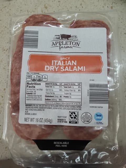 Appleton Farms Spicy Italian Dry Salami
