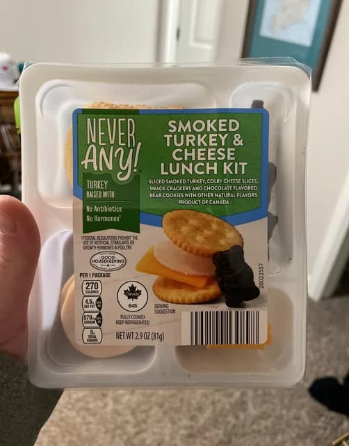 Never Any! Smoked Turkey & Cheese Lunch Kit