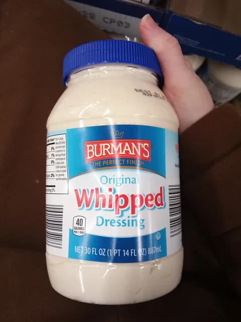 Is it Honey Free? Burman’s The Perfect Finish Original Whipped Dressing