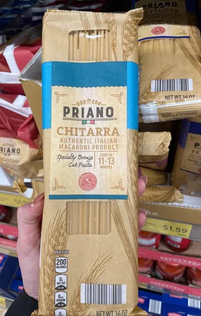 Priano Chitarra Specialty Bronze Cut Pasta