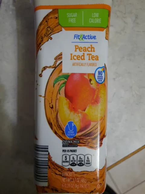 Fit & Active Peach Iced Tea Drink Mix