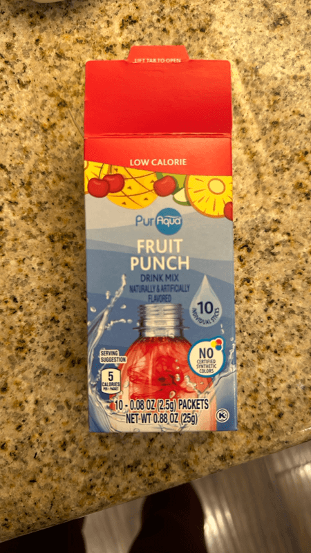 Puraqua Fruit Punch Artificially Flavored Drink Mix