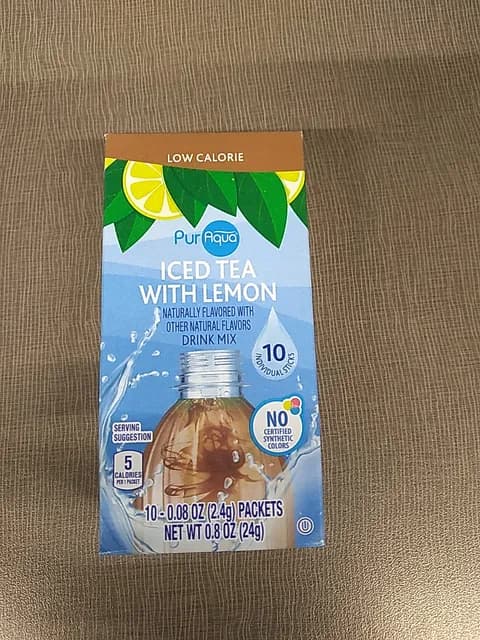 Puraqua Iced Tea With Lemon Drink Mix