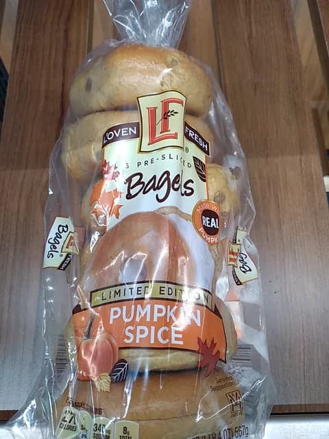 L'Oven Fresh Pumpkin Spice Bagels