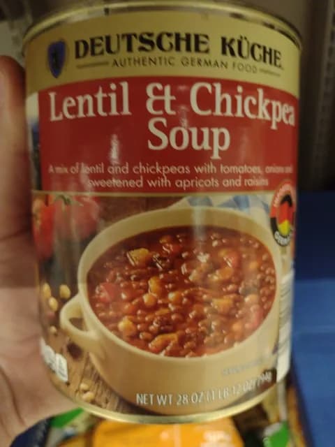 Is it Fructose Free? Deutsche Küche Lentil & Chickpea Soup