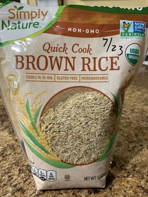 Simply Nature Organic Non-Gmo Quick Cook Brown Rice
