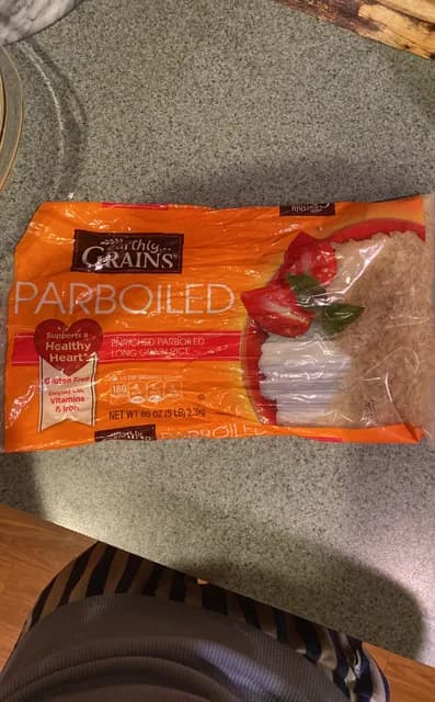 Earthly Grains Enriched Parboiled Long Grain Rice