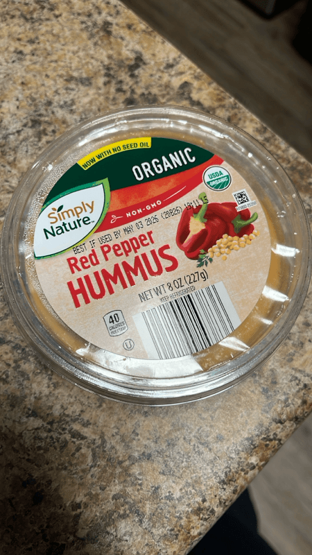 Simply Nature Organic Red Pepper Hummus