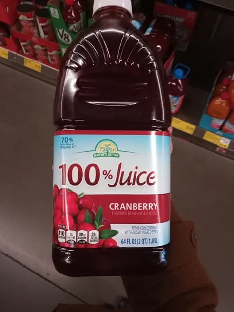 Nature’S Nectar 100% Juice Cranberry