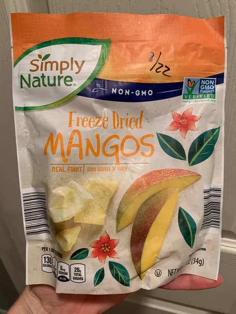 Simply Nature Non-Gmo Freeze Dried Mangos