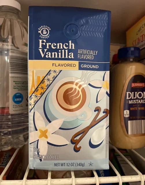 Barissimo Coffee French Vanilla Flavored Ground 100% Arabica Coffee