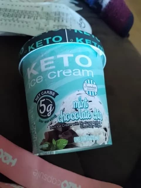 Sundae Shoppe Keto Ice Cream Mint Chocolate Chip