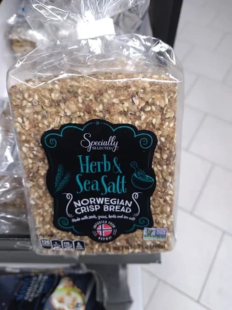 Specially Selected Herb & Sea Salt Norwegian Crisp Bread