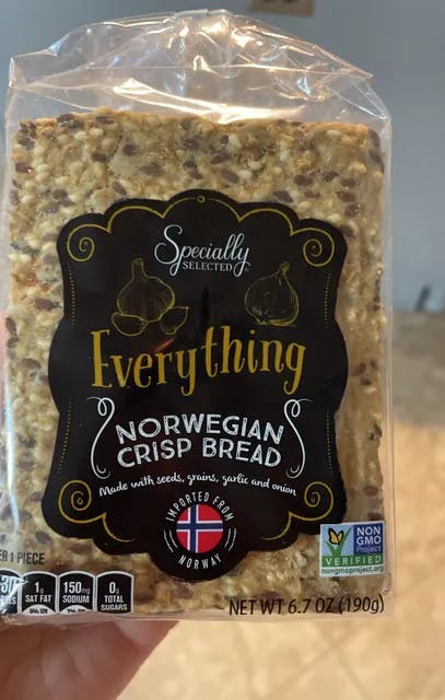 Is it Low FODMAP? Specially Selected Everything Norwegian Crisp Bread