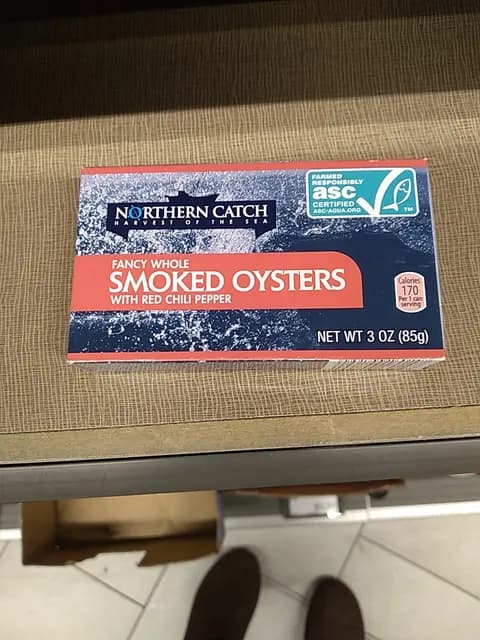 Northern Catch Fancy Whole Smoked Oysters With Red Chili Pepper