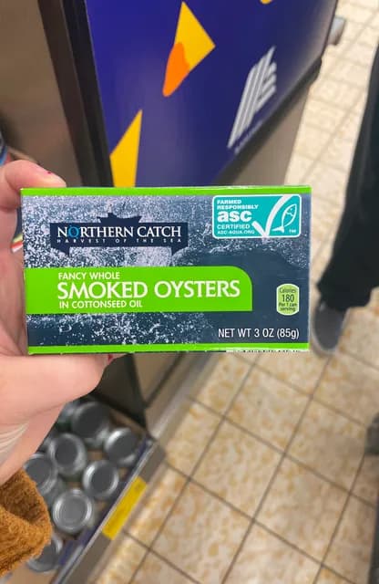 Northern Catch Fancy Whole Smoked Oysters In Cottonseed Oil