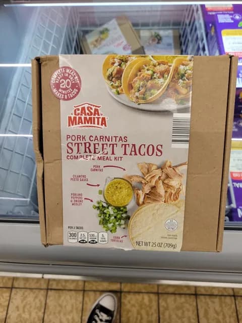 Casa Mamita Pork Carnitas Street Tacos Complete Meal Kit