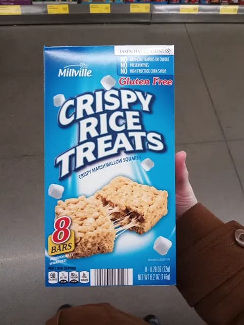 Millville Gluten Free Crispy Rice Treats Crispy Marshmallow Squares