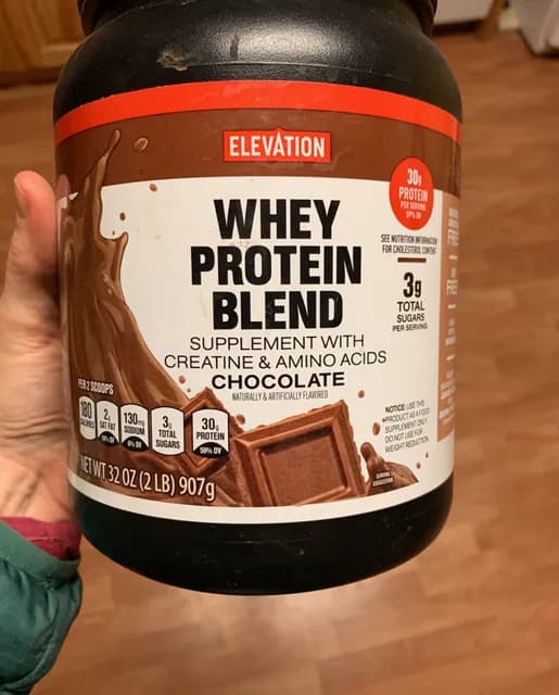 Elevation Chocolate Whey Protein Blend Supplement With Creatine & Amino Acids