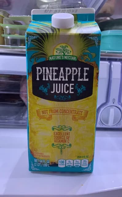 Nature'S Nectar Not From Concentrate Pineapple Juice