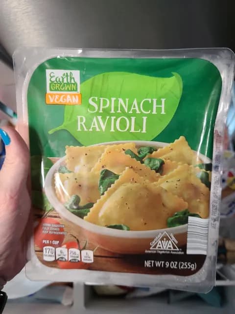 Earth Grown Vegan Spinach Ravioli