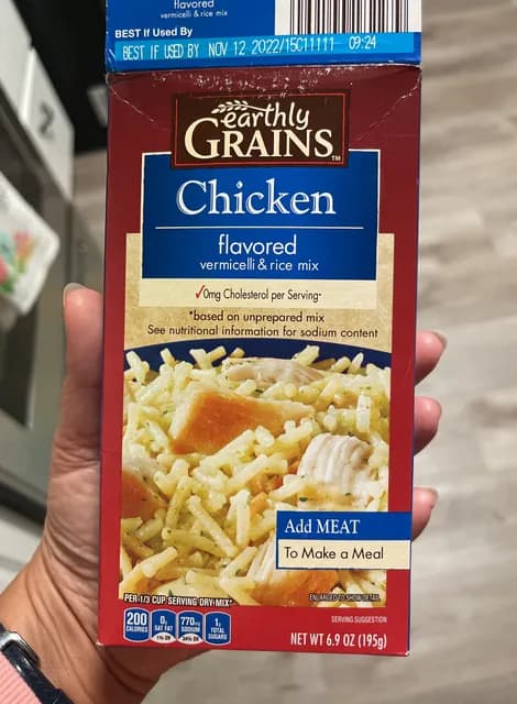 Earthly Grains Chicken Flavored Vermicelli & Rice Mix