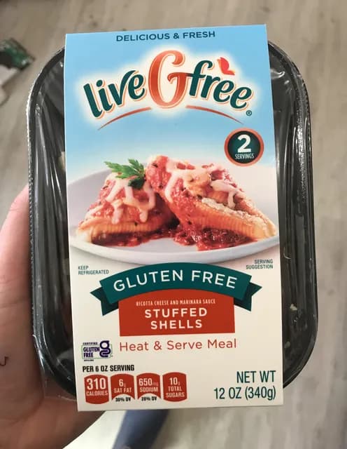 Livegfree Gluten Free Ricotta Cheese And Marinara Sauce Stuffed Shells