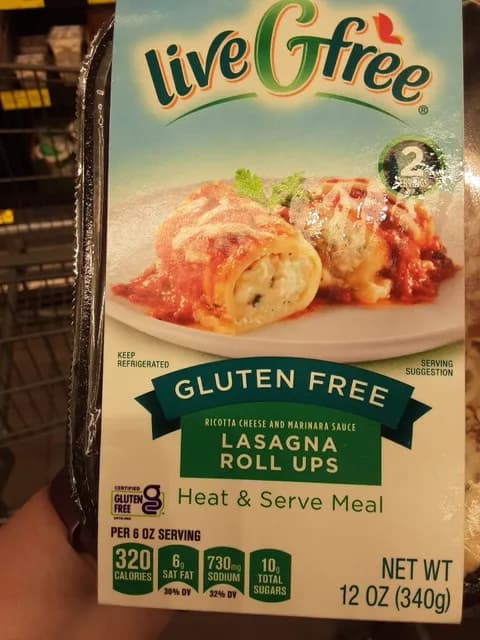 Livegfree Gluten Free Lasagna Roll Ups