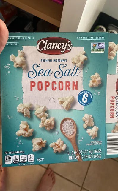 Is it Lactose Free? Clancy's Sea Salt Popcorn