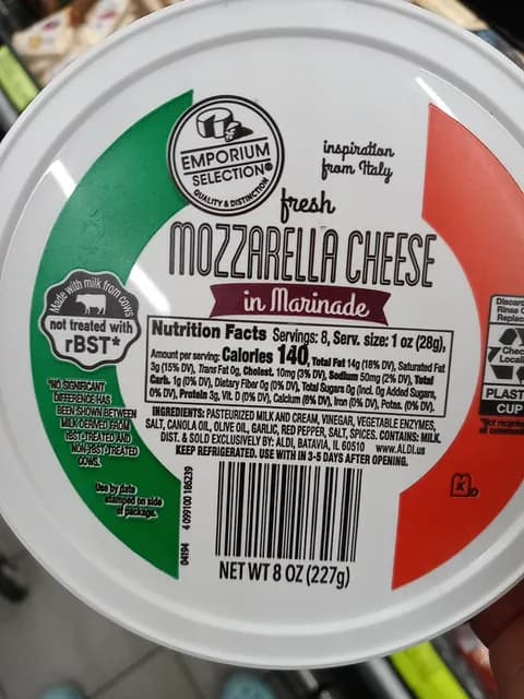 Emporium Selection Fresh Mozzarella Cheese In Marinade
