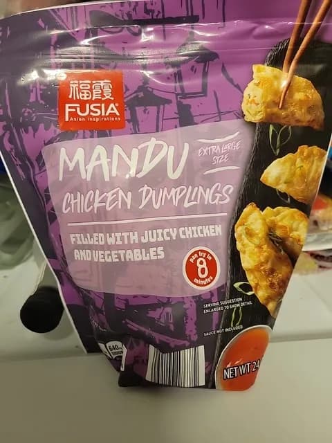 Fusia Asian Inspirations Mandu Extra Size Chicken Dumplings Filled With Juicy Chicken And Vegetables