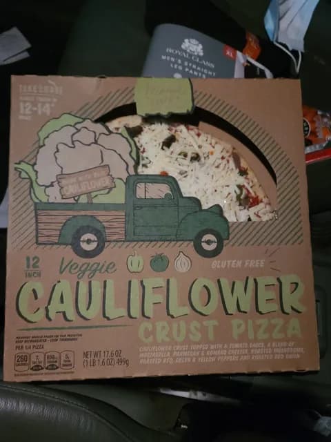 Mama Cozzi'S 12" Gluten Free Veggie Cauliflower Crust Pizza