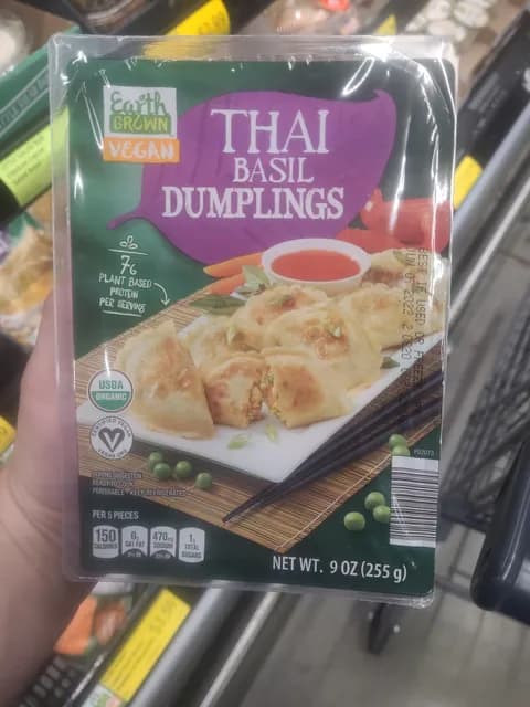 Earth Grown Vegan Thai Basil Dumplings