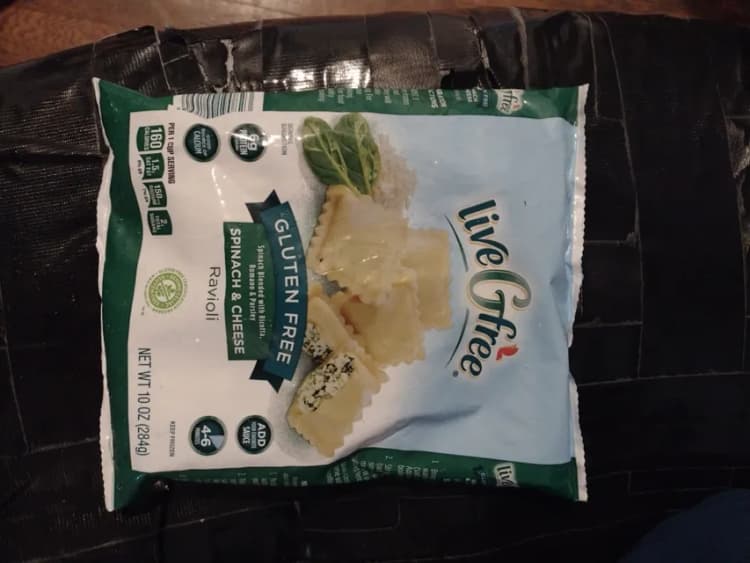 Livegfree Gluten Free Spinach & Cheese Ravioli