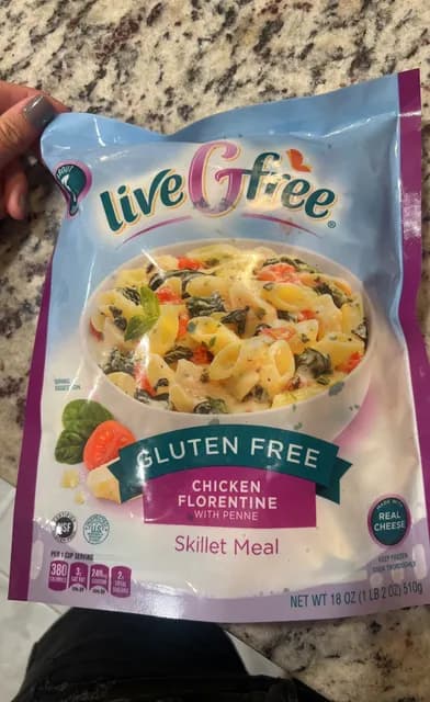 Livegfree Gluten Free Chicken Florentine With Penne Skillet Meal