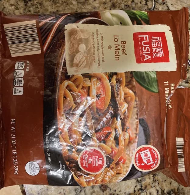 Fusia Asian Inspirations Beef Lo Mein