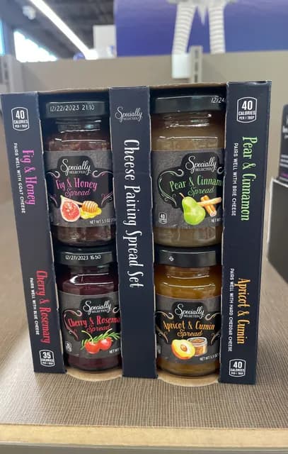 Is it Eosinophilic Esophagitis Friendly? Specially Selected Fig & Honey Spread, Pear & Cinnamon Spread, Cherry & Rosemary Spread, Apricot & Cumin Spread