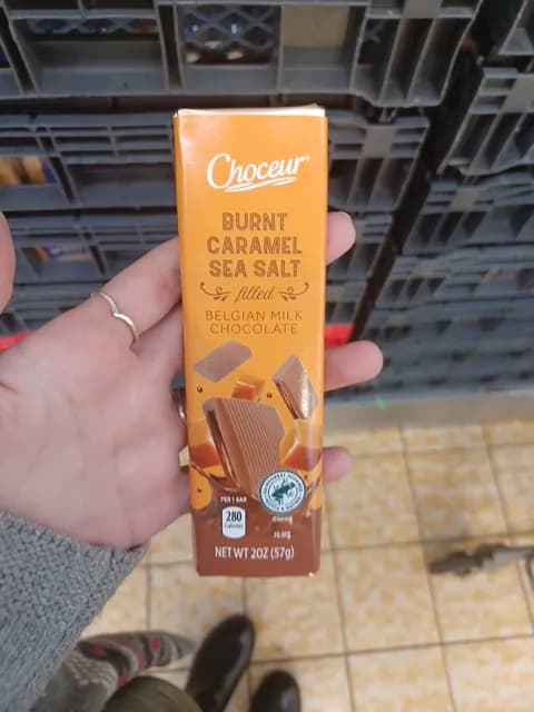 Choceur Burnt Caramel Sea Salt Filled Belgian Milk Chocolate