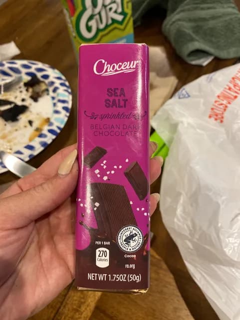 Choceur Sea Salt Sprinkled Belgian Dark Chocolate