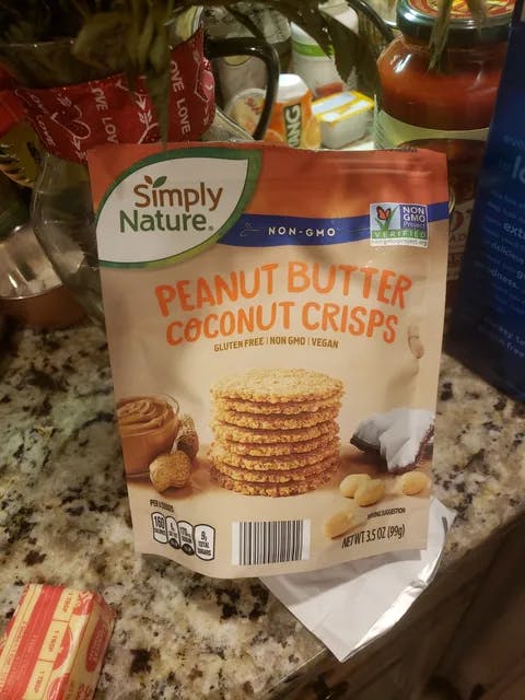 Is it Vegetarian? Simply Nature Non-gmo Peanut Butter Coconut Crisps
