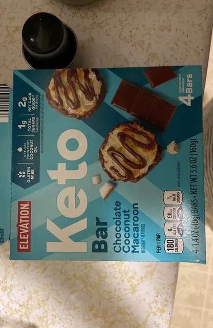 Elevation Chocolate Coconut Macaroon Keto Bar