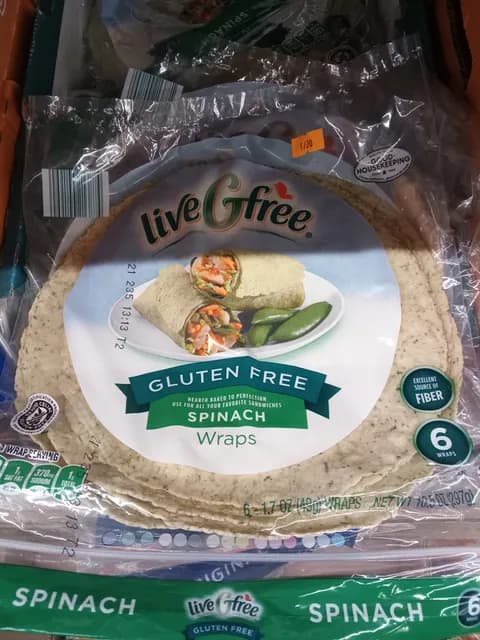 Is it Brazil Nut Free? Livegfree Gluten Free Spinach Wraps