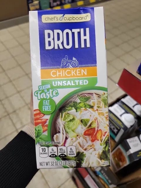 Is it Low FODMAP? Chef's Cupboard Unsalted Chicken Broth
