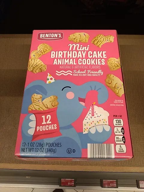 Benton's Mini Birthday Cake Animal Cookies